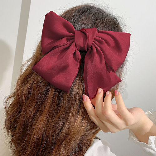 Internet celebrity oversized bow hair clip, sweet girl's hair top clip, super fairy hairpin headband, Japan and South Korea