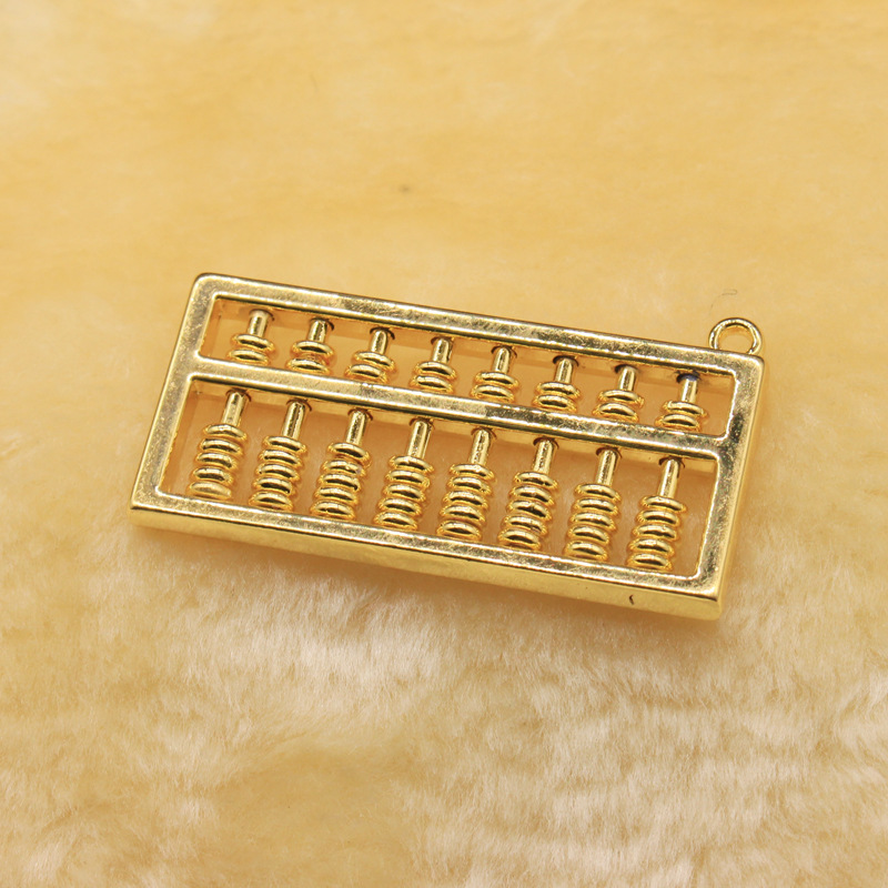 真銅五帝銭キーホルダー活動そろばんペンダント車内ペンダント装飾如意金色鍵ペンダント露店