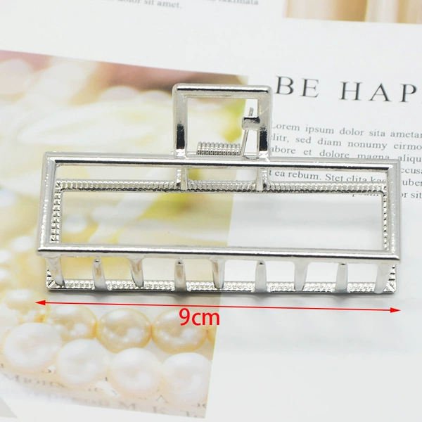 Rectangular, silver, extra large, big
