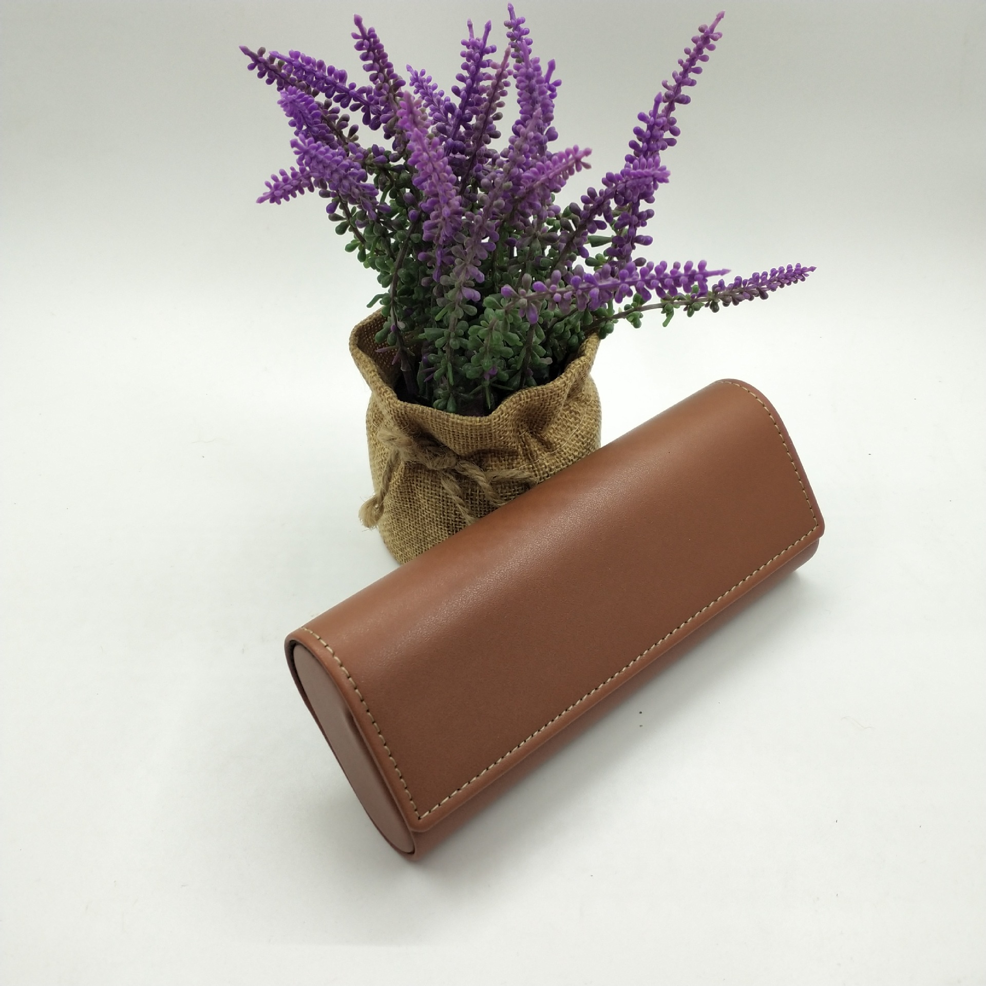 2020新型ファッション大近視皮質メガネケース皮質サングラスケース