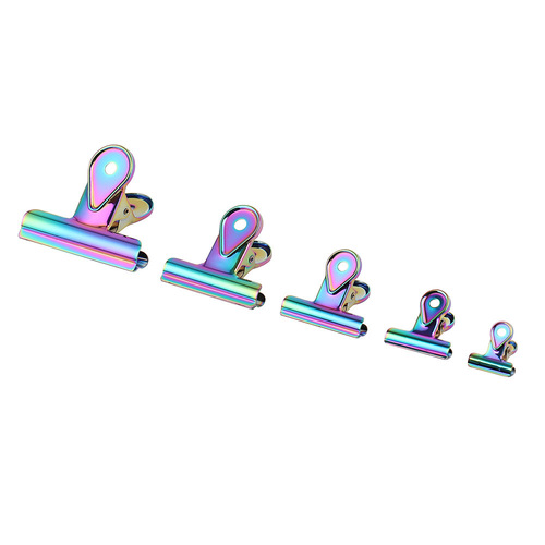 Scotton Creative Financial Storage Simple Colorful Electroplating Powerful Water Drop Ticket Clip Wholesale Metal Office Stationery Clip