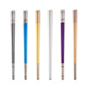 Colorful chopsticks stainless steel home use, square metal tableware, anti-scald, Birthday gift