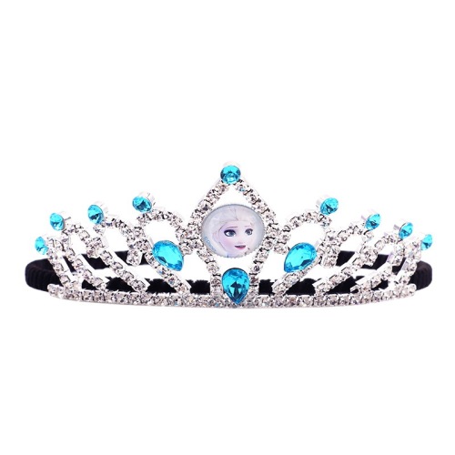 Disney Frozen Metal Snow White Hair Accessory Sophia Crown Hair Clip Children's Gift