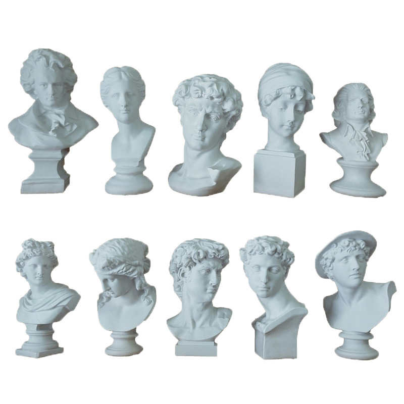 HC arts resin imitation plaster 30cm Western statue full set of art teaching aids supplies European home ornaments HC arts resin imitation plaster 30cm Western statue full set of art teaching aids supplies European home ornaments