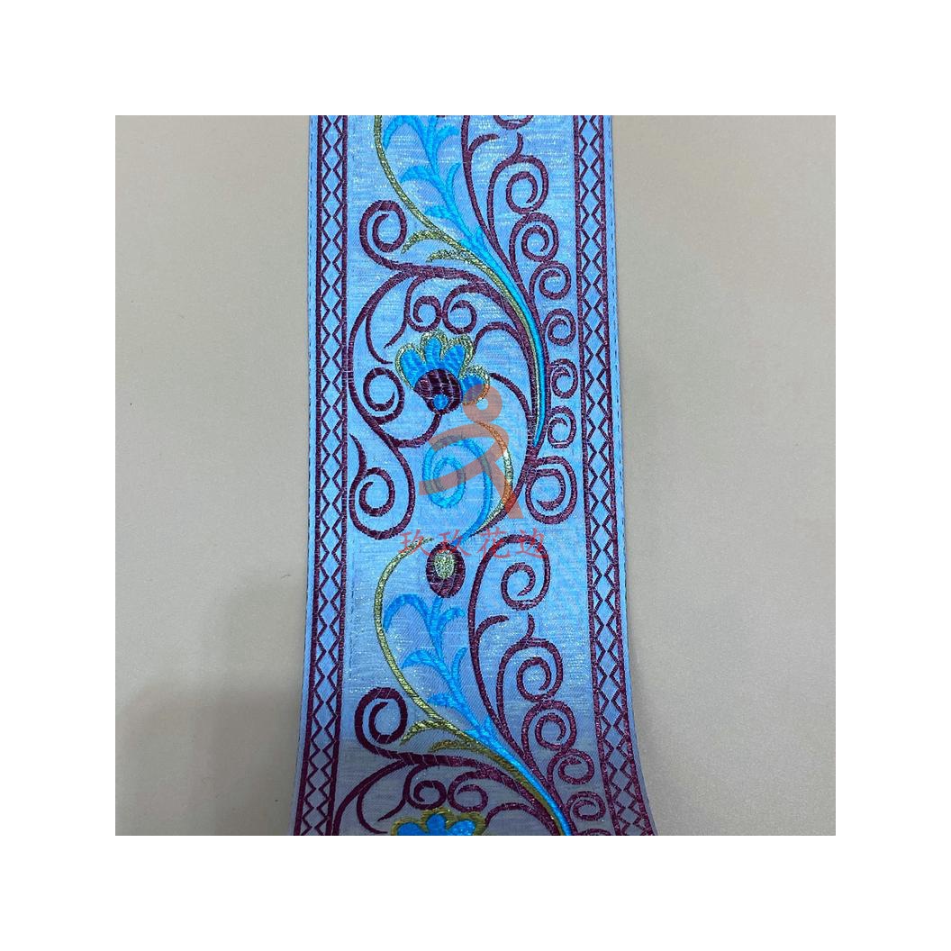 厂家现货直销 欧版9公分窗帘抱枕高精密提花花边 窗饰辅料 批发