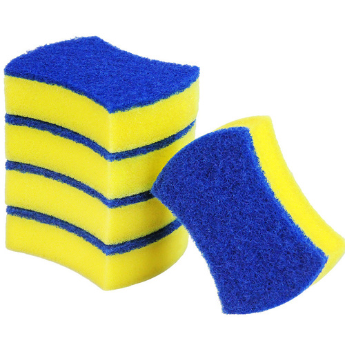 Supermarket Same Style Cleaning Sponge Small Waist Type Sponge Scouring Pad Kitchen Dishwashing Sponge Wholesale Manufacturer