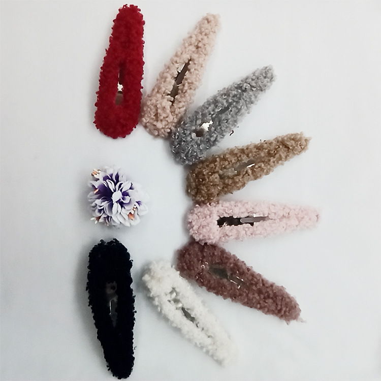 Curly solid color accessory drop-shaped