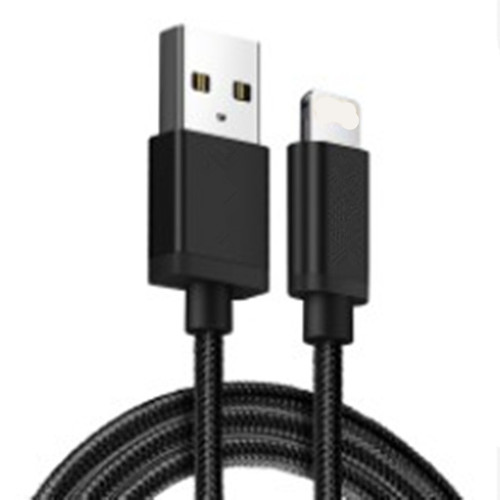 Cross-border single-head nylon braided metal shell mobile phone data cable suitable for Apple and Android type-c fast charging 1 meter