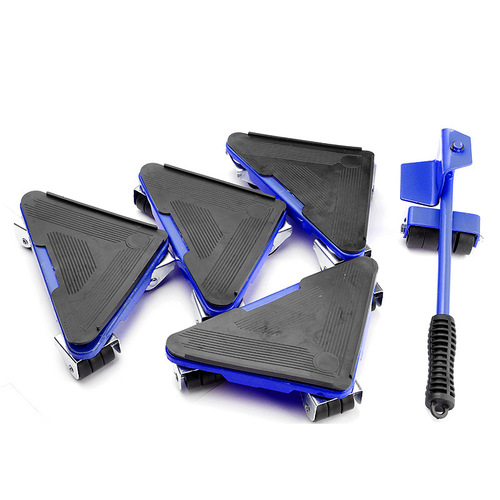 5-piece set of triangular iron moving tools, moving tools, coffee table, furniture shifter, moving heavy objects moving tool