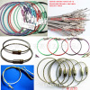 Steel wire stainless steel, lock, acrylic keychain, wholesale