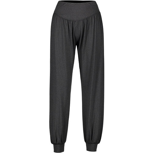 Spring, summer and autumn high-elastic drapey Lycra loose stretch sports pants, fitness yoga pants, quick-drying square dance bloomers
