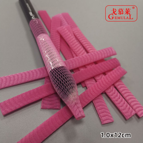 Makeup brush head net cover, magenta brush sleeve, storage anti-static plastic protective net cover, factory direct supply