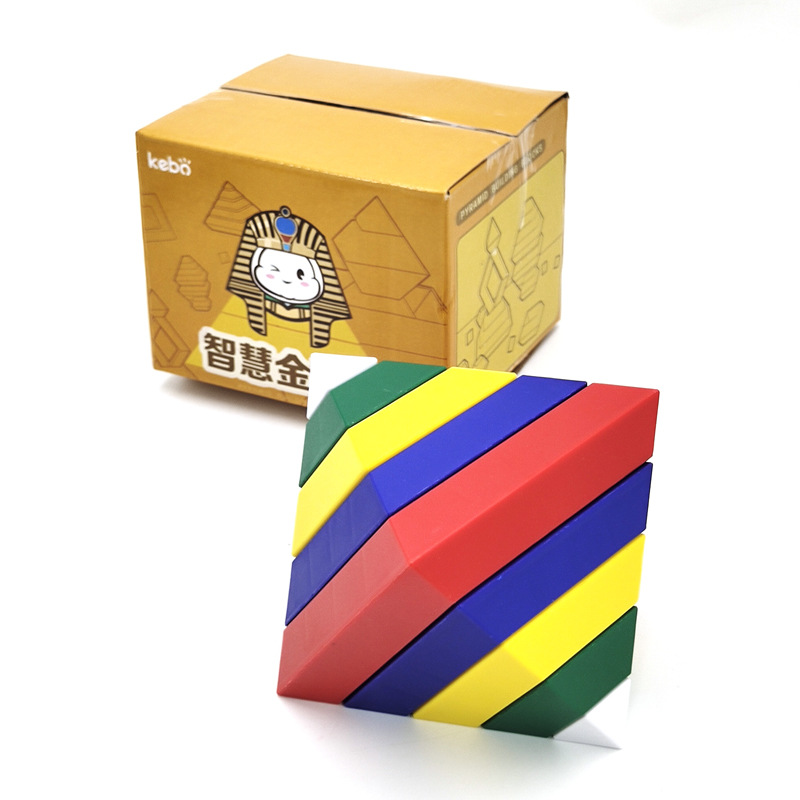 Kebo variedad torre de oro Torre Mágica juguete de la pirámide educativa sabiduría montaje modelado educación temprana rombo bloques de construcción