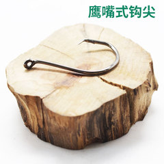 Factory wholesale stainless steel eagle-mouth hook with curved shank, sizes #1 to 8/0—extra-thick hooks made from high-carbon steel, perfect for fishing mandarin fish and snapper.