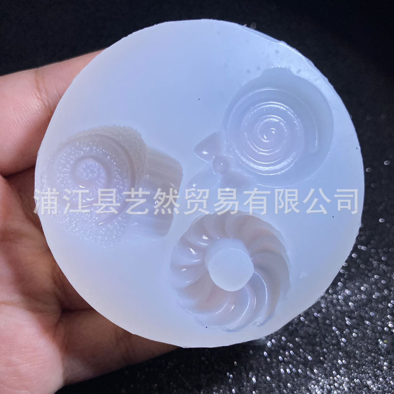 Donut Lollipop helado postre silicona molde hecho a mano DIY material epoxi crema pegamento teléfono caso Accesorios