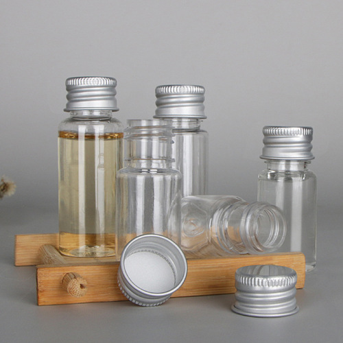 5ml 10ml 15ml 20ml 30ml ml Aluminum Cap Plastic Bottles Transparent Small Bottles Lotion Refill Bottles