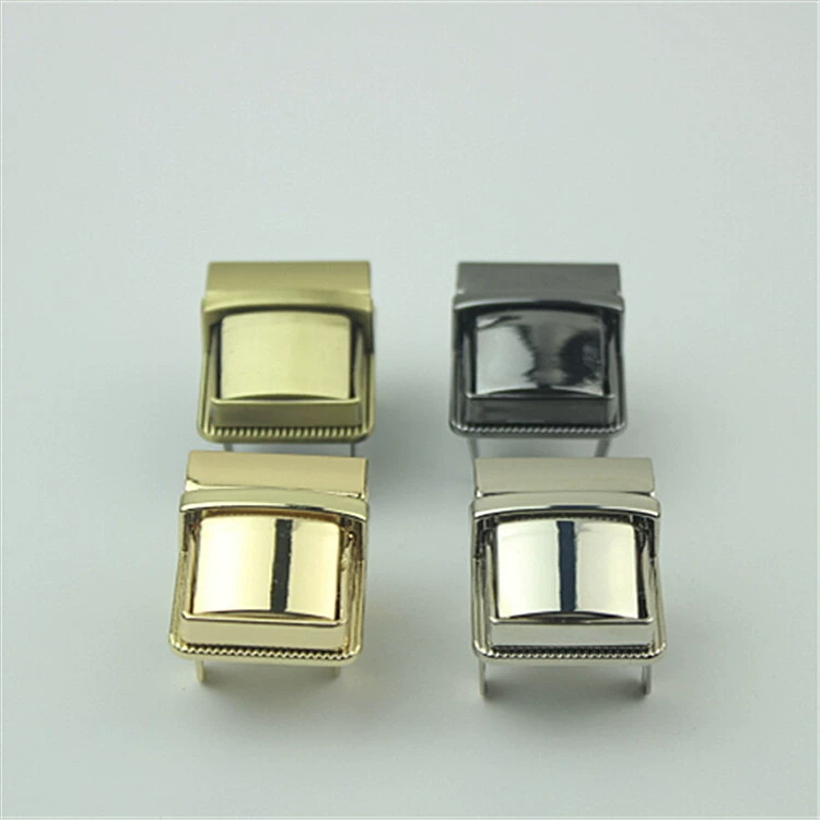 Аппаратный замок Пряжка Сумка Аппаратные аксессуары Квадратный замок Золотой металлический поворотный замок Переключатель Блокировка Пряжка