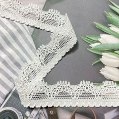 Nylon elastic lace edge, scalloped hem, shaped underwear waistband, leg edge, lingerie accessories