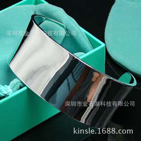 (Cross-border trading), fashionable accessory, glossy bracelet, silver 925 sample, European style 4