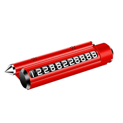 Multifunctional aromatherapy temporary parking Nömrəli dayanma kartı - red-four-in-one-parking-sign