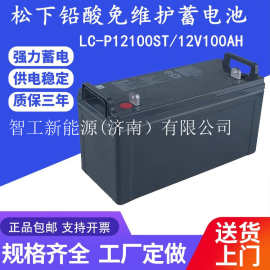 松下蓄电池LC-P12100ST免维护12V100Ah通讯机房照明直流屏ups电源