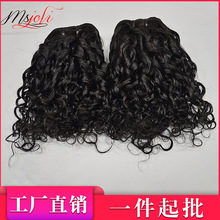 海外代发 巴西发真人假发发帘 pixie brazillian human hairs 8a