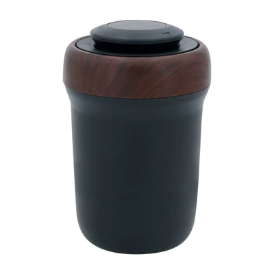 Car ashtray arc cigarette lighter with light - wood-grain