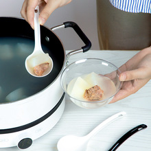腾越一次性大汤勺长柄塑料餐饮盛汤水煮火锅公用勺子透明大号公勺