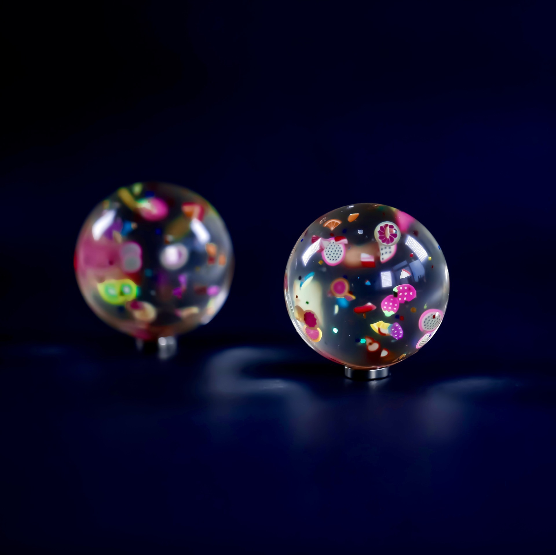 Víctor N ° 47 muñeca bola elástica de los niños educativos juguete cognitivo pinball transparente tridimensional 3D pelota que rebota