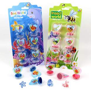 Internet Celebrity's Same Style Stamp Cartoon Stamp Children's Toy Stamp School Supplies Children's Stamp