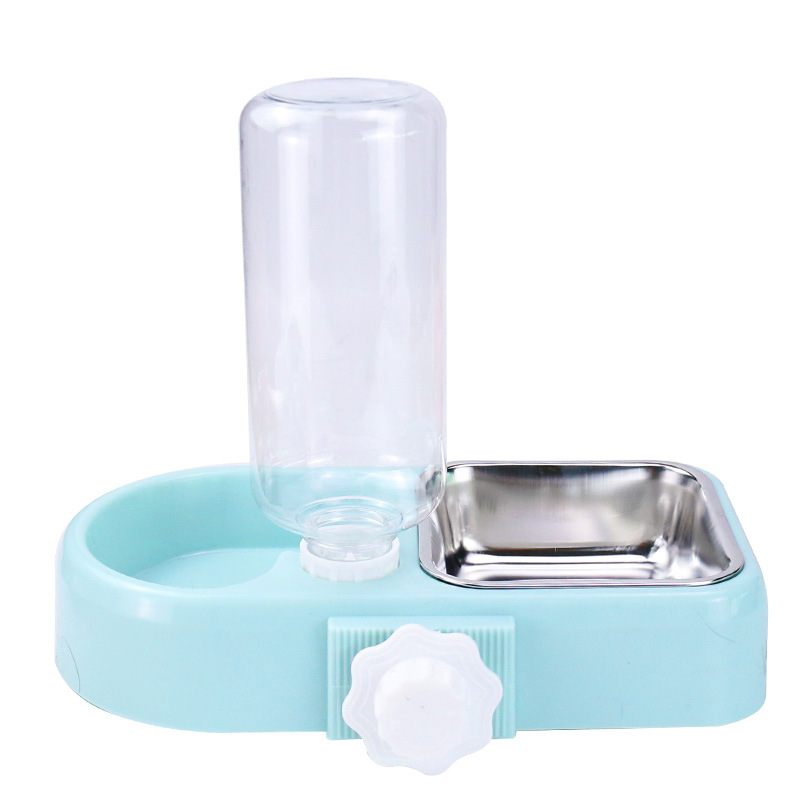 Suministro directo de fábrica nuevo en caja colgante para mascotas doble tazón perro alimentador de agua potable colgante gato tazón doble tazón