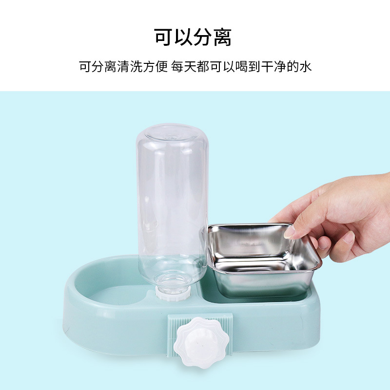 Suministro directo de fábrica nuevo en caja colgante para mascotas doble tazón perro alimentador de agua potable colgante gato tazón doble tazón