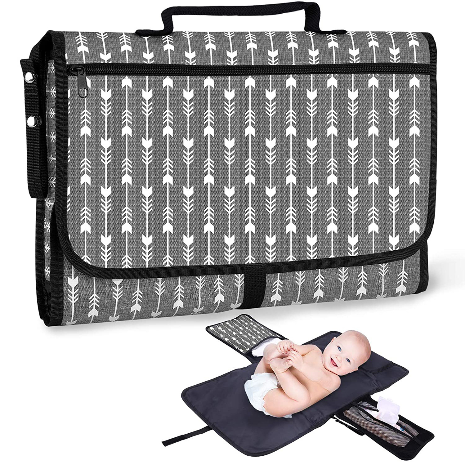 婴儿尿垫 婴儿旅行尿布更换垫 防水尿布垫 便携可折叠婴儿尿布包