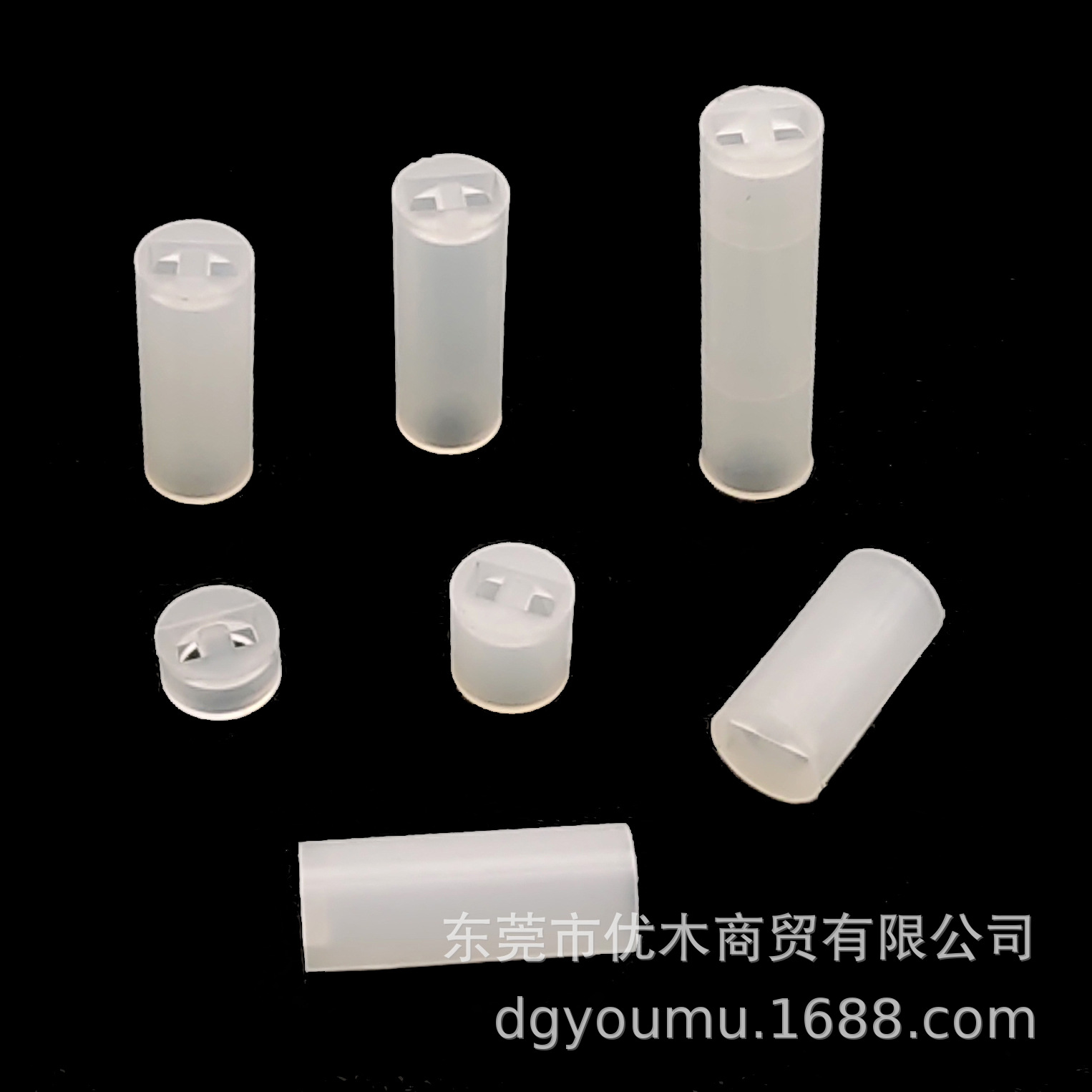 厂家直销LED双孔圆形尼龙隔离柱 Φ4mm二极管灯座 绝缘环保支架