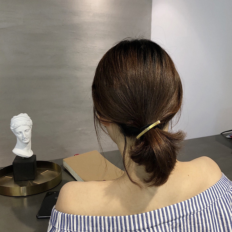 간단한 합금 헤어 로프 조랑말 꼬리 헤어 액세서리 일본과 한국 스타일 헤어 링 헤어 고무 밴드 한국 헤어 로프 모자 여성용