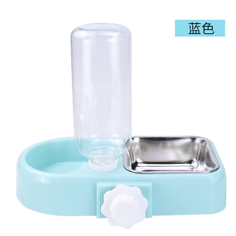 Suministro directo de fábrica nuevo en caja colgante para mascotas doble tazón perro alimentador de agua potable colgante gato tazón doble tazón