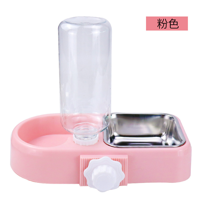 Suministro directo de fábrica nuevo en caja colgante para mascotas doble tazón perro alimentador de agua potable colgante gato tazón doble tazón