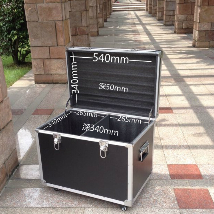 铝合金工具箱大号样品展示收纳箱铝箱子航空运输箱拉杆万向轮厂家