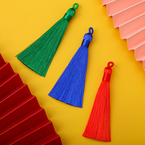Runsu tassel 8cm hoop tassel tassel Hanfu headwear diy bookmark sachet hanging tassel accessories small tassel wholesale