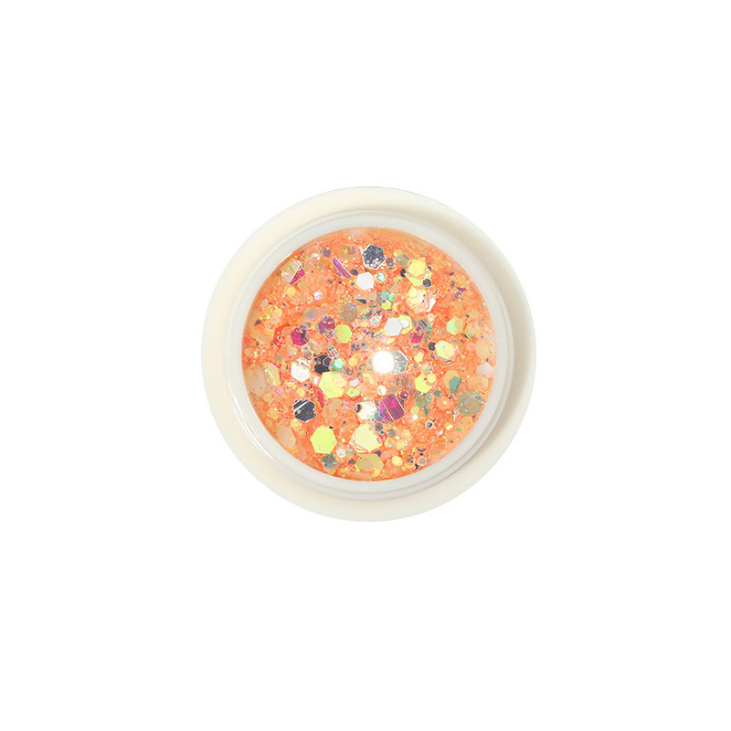 Nuevo set de decoración de uñas con purpurina de 6 colores, purpurina mixta con efecto láser degradado, purpurina para decoración de uñas con efecto ojo de hada