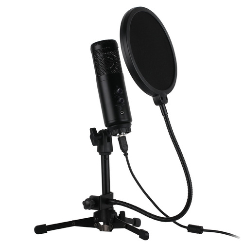 Computer USB microphone game voice live recording function microphone novel video desktop voice-over condenser microphone