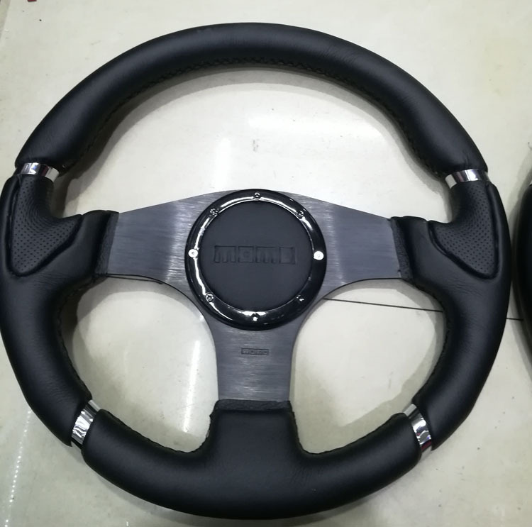 inch PU Universal, Universal Steering wheel - black-bracket-style-2