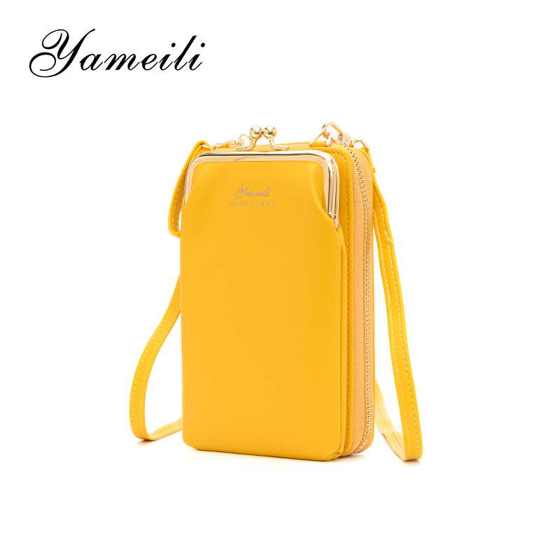 2022 nuevo bolso de las mujeres de estilo coreano bolsa de mensajero de hombro de moda BOLSA DE TELÉFONO MÓVIL billetera con cremallera larga