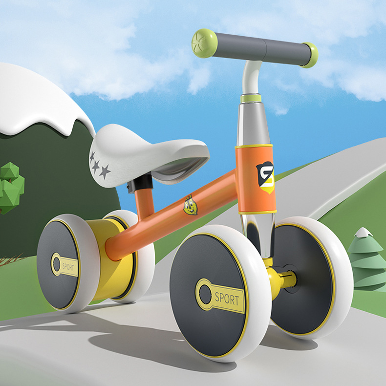 Coche de equilibrio para niños sin pedal 1-3-años de edad bebé juguete niños niño giro scooter