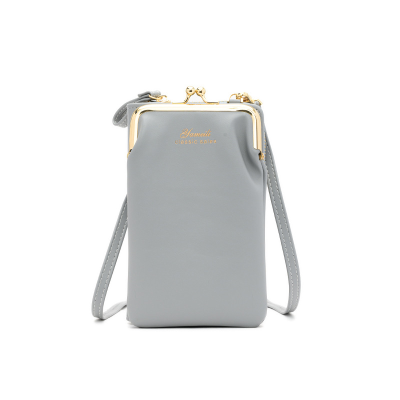 2022 nuevo bolso de las mujeres de estilo coreano bolsa de mensajero de hombro de moda BOLSA DE TELÉFONO MÓVIL billetera con cremallera larga