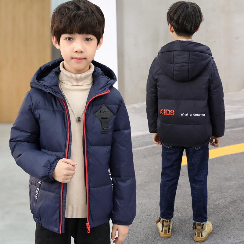 Chaqueta de algodón para niños, abrigo de invierno 2026 para niños mayores, ropa de algodón gruesa, corta y elegante para niños, chaqueta acolchada de algodón para niños para otoño e invierno.