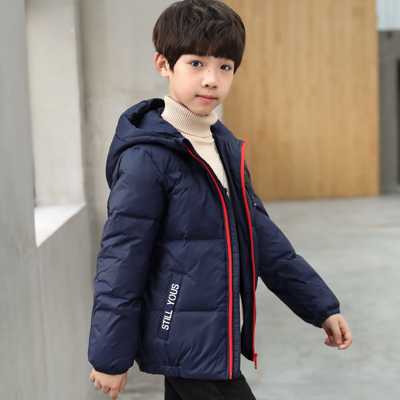 Chaqueta de algodón para niños, abrigo de invierno 2026 para niños mayores, ropa de algodón gruesa, corta y elegante para niños, chaqueta acolchada de algodón para niños para otoño e invierno.