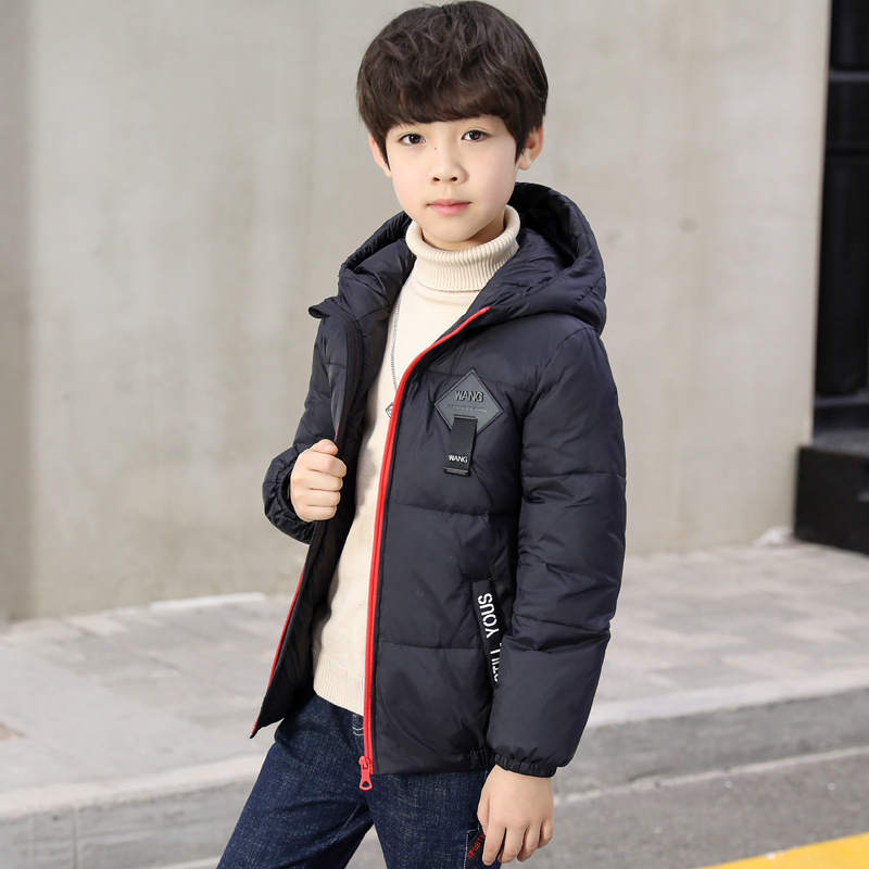 Chaqueta de algodón para niños, abrigo de invierno 2026 para niños mayores, ropa de algodón gruesa, corta y elegante para niños, chaqueta acolchada de algodón para niños para otoño e invierno.