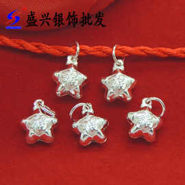 厂家批发 S990纯银吊坠 纯银配件饰品 福星吊坠配件 串手链 小坠