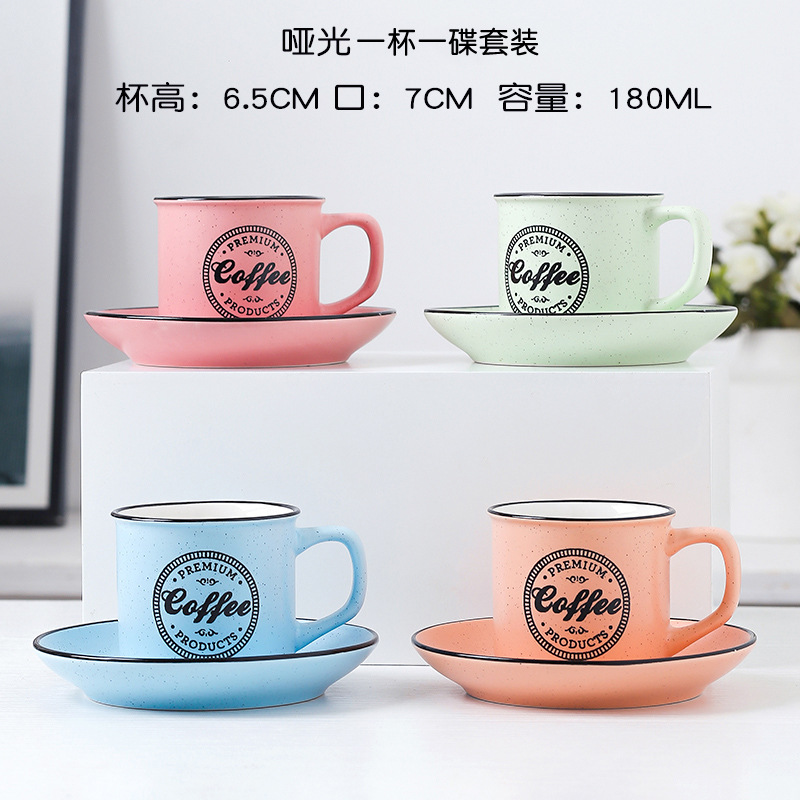 Matte taza y platillo